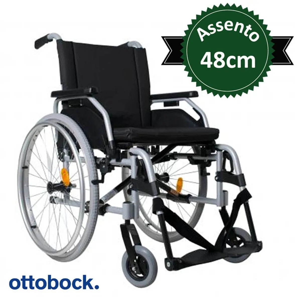 Cadeira De Rodas Ottobock Start M1 48Cm - Cadeira de Rodas M1 Ottobock Aluminio - 48cm
