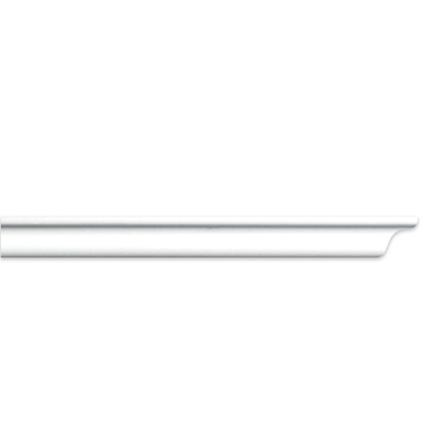 Roda Teto Perfil De Poliestireno D25 - Caixa Com 6 M - Branco