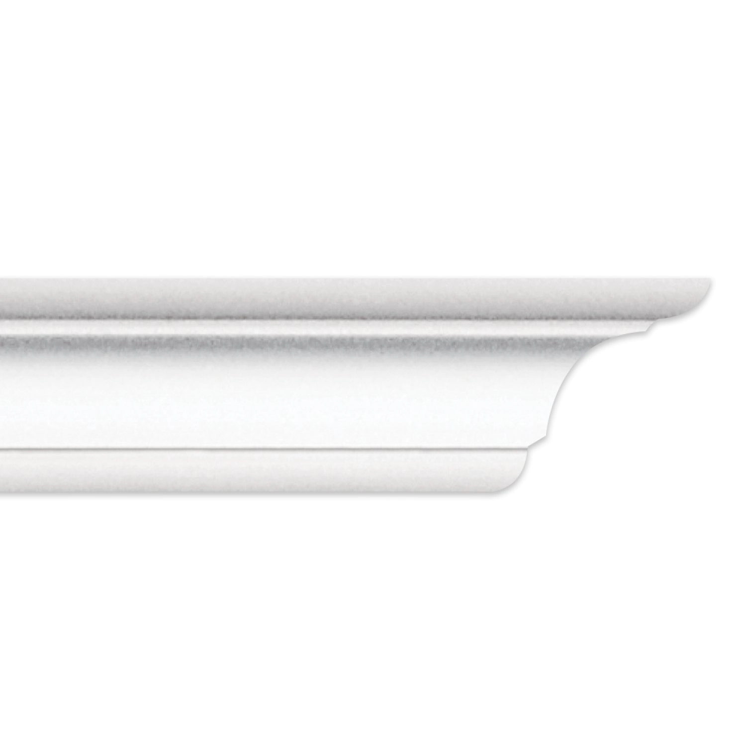 Roda Teto Perfil De Poliestireno C100 - Caixa Com 6 M - Branco