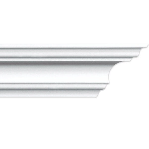 Roda Teto K130 Perfil De Poliestireno Homestar - Caixa Com 6 M - Branco