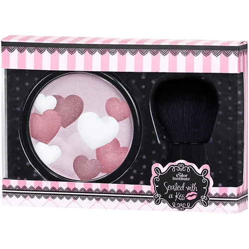 Kit Iluminador Facial Pink E Pincel Kabuki For You Markwins