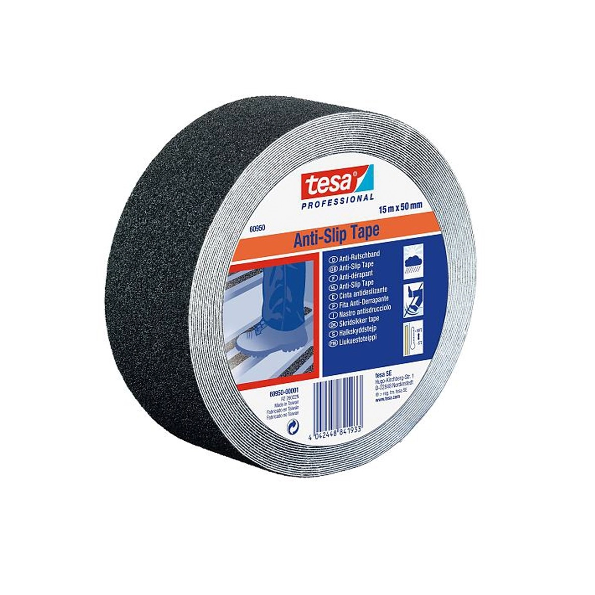 Fita 60950 Antiderrapante Preta 50mm X 15m