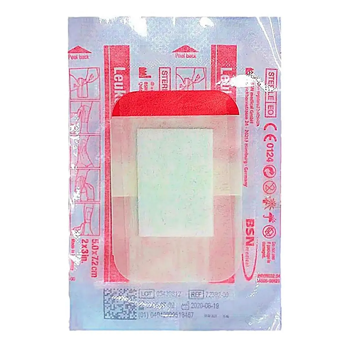 Curativo Filme Transparente Leukomed T Plus 72382-01 8x10cm - unidade