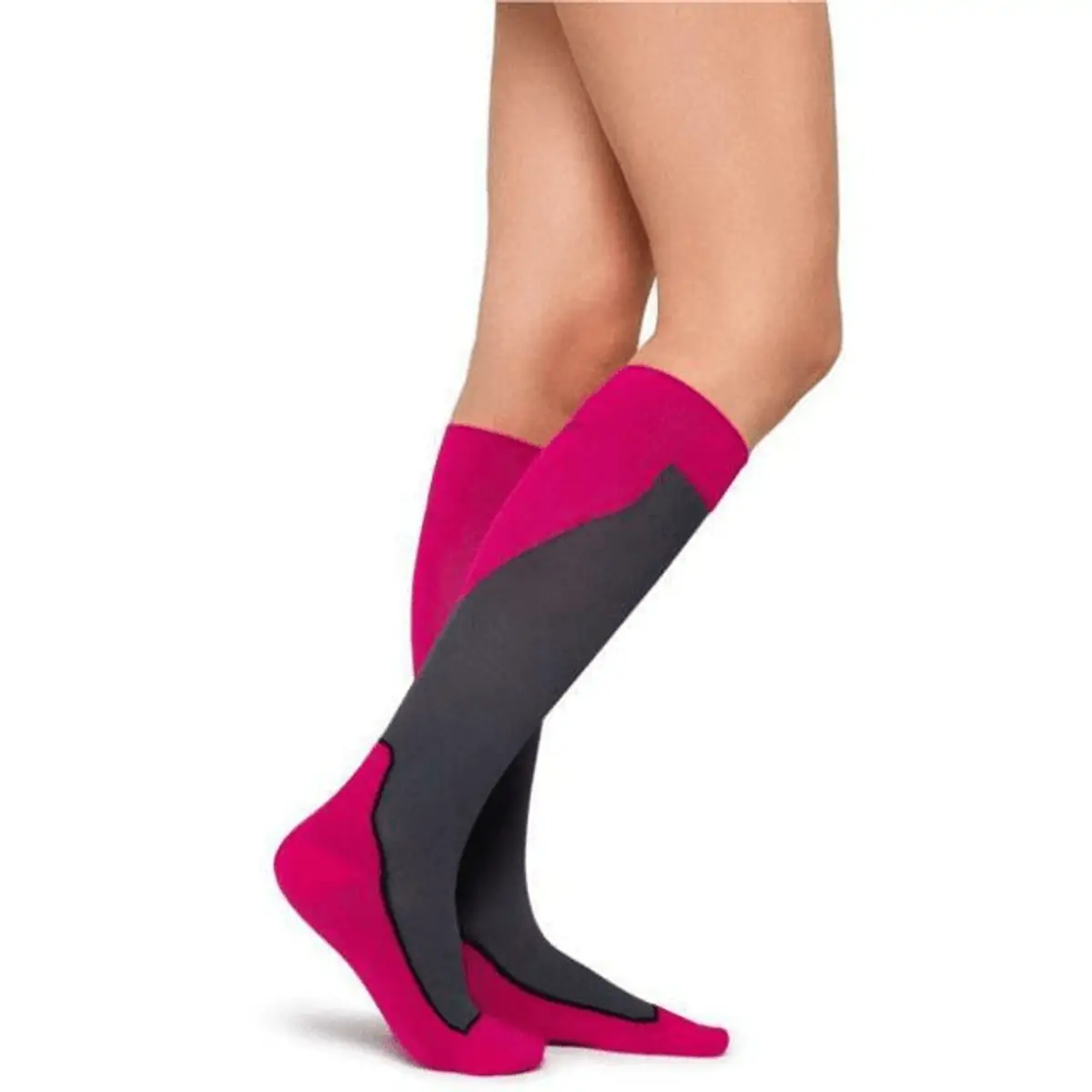 Meia Esportiva de Compressão Panturrilha 20-30mmHg Rosa - Jobst Sport