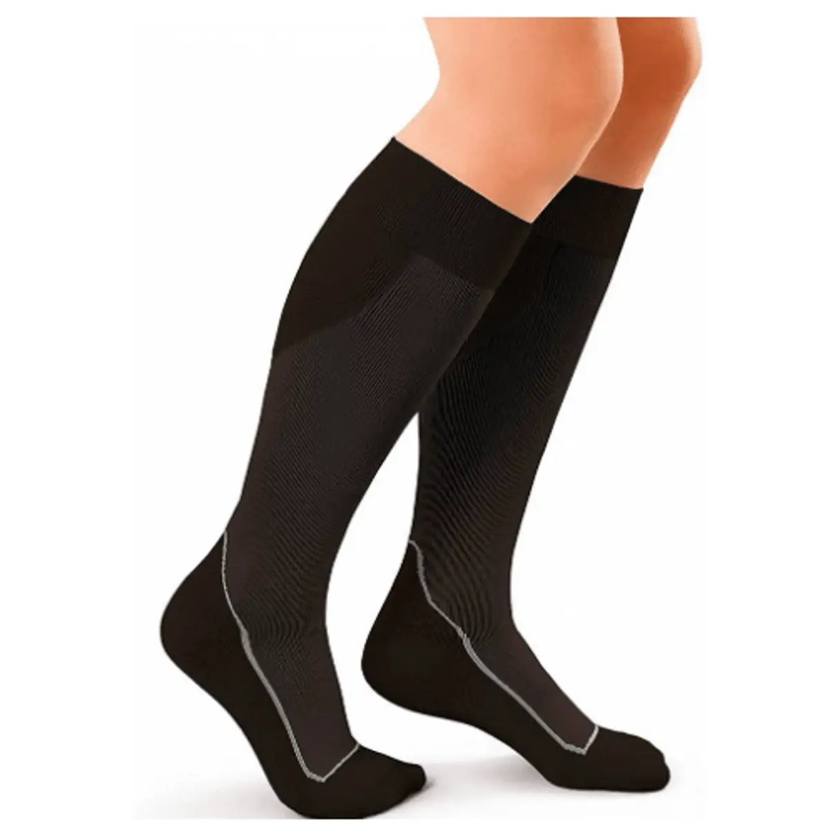 Meia Esportiva de Compressão Panturrilha 20-30mmHg Preta - Jobst Sport