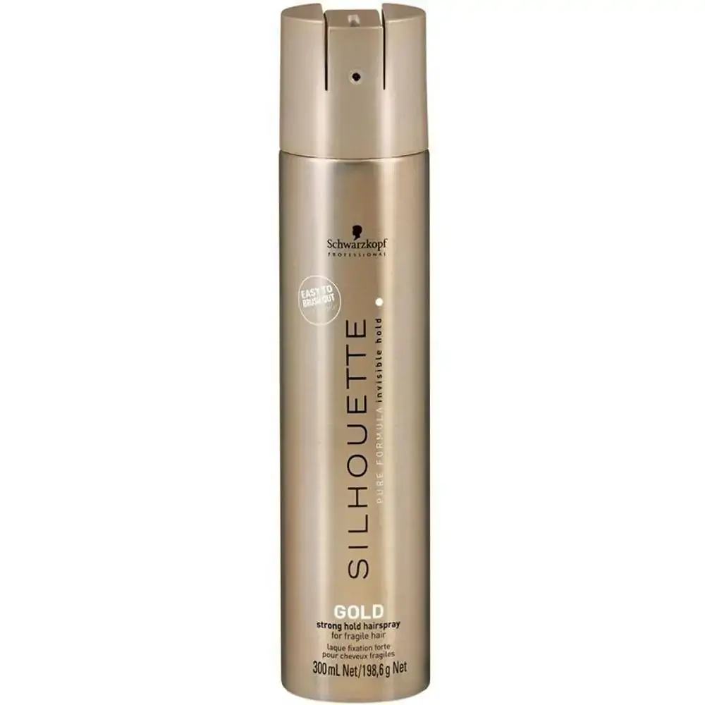Silhouette Hair Spray Gold Strong Hold