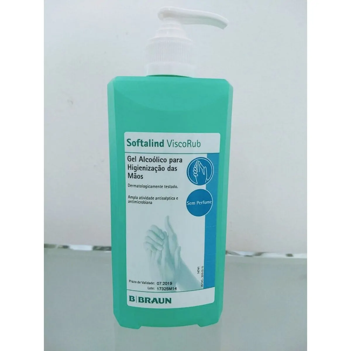 Álcool Gel Softalind ViscoRub 1000ml - BBraun - Álcool Gel Softalind ViscoRub 1000ml - BBraun