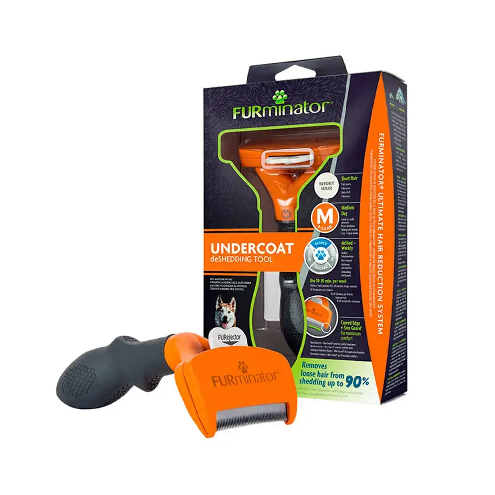 Furminator Médio para Cães de Pelo Curto