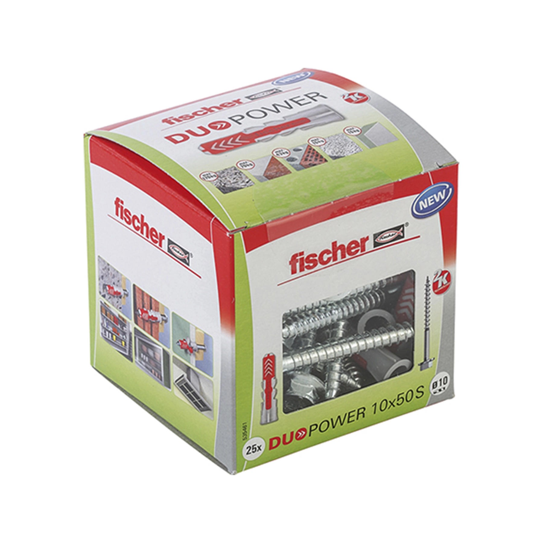 Bucha Nylon Universal 10mm com Parafuso DUOPOWER 25 unidades
