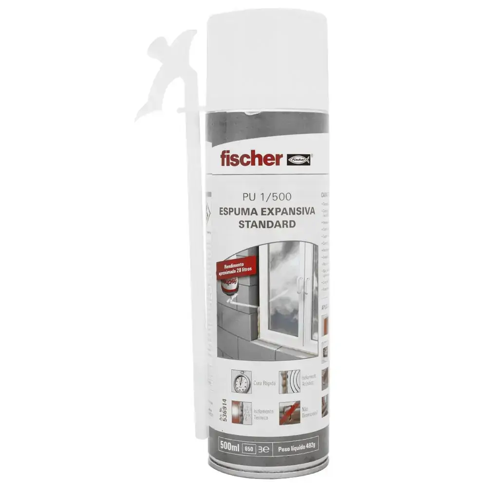 Espuma Poliuretano 500ml Std Fischer 536914