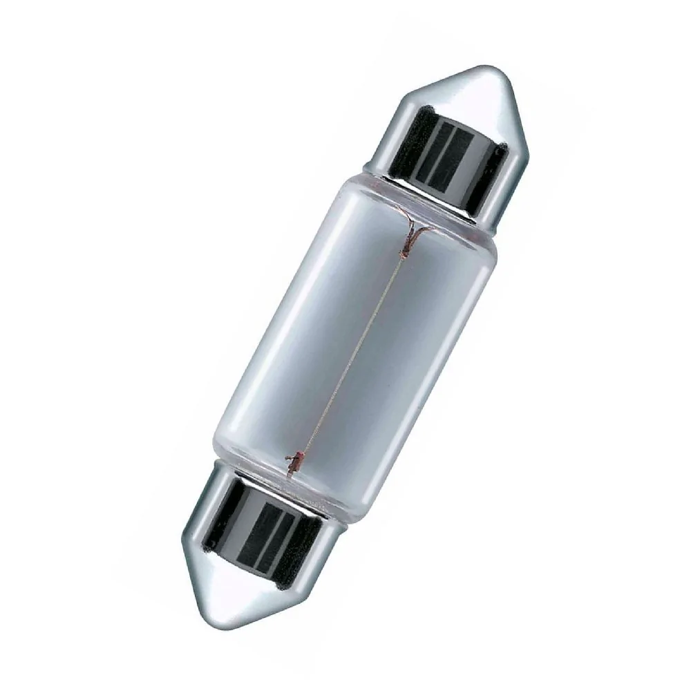 Lâmpada Unitário Torpedo Grande 42mm C10W 12V - OSRAM 6411