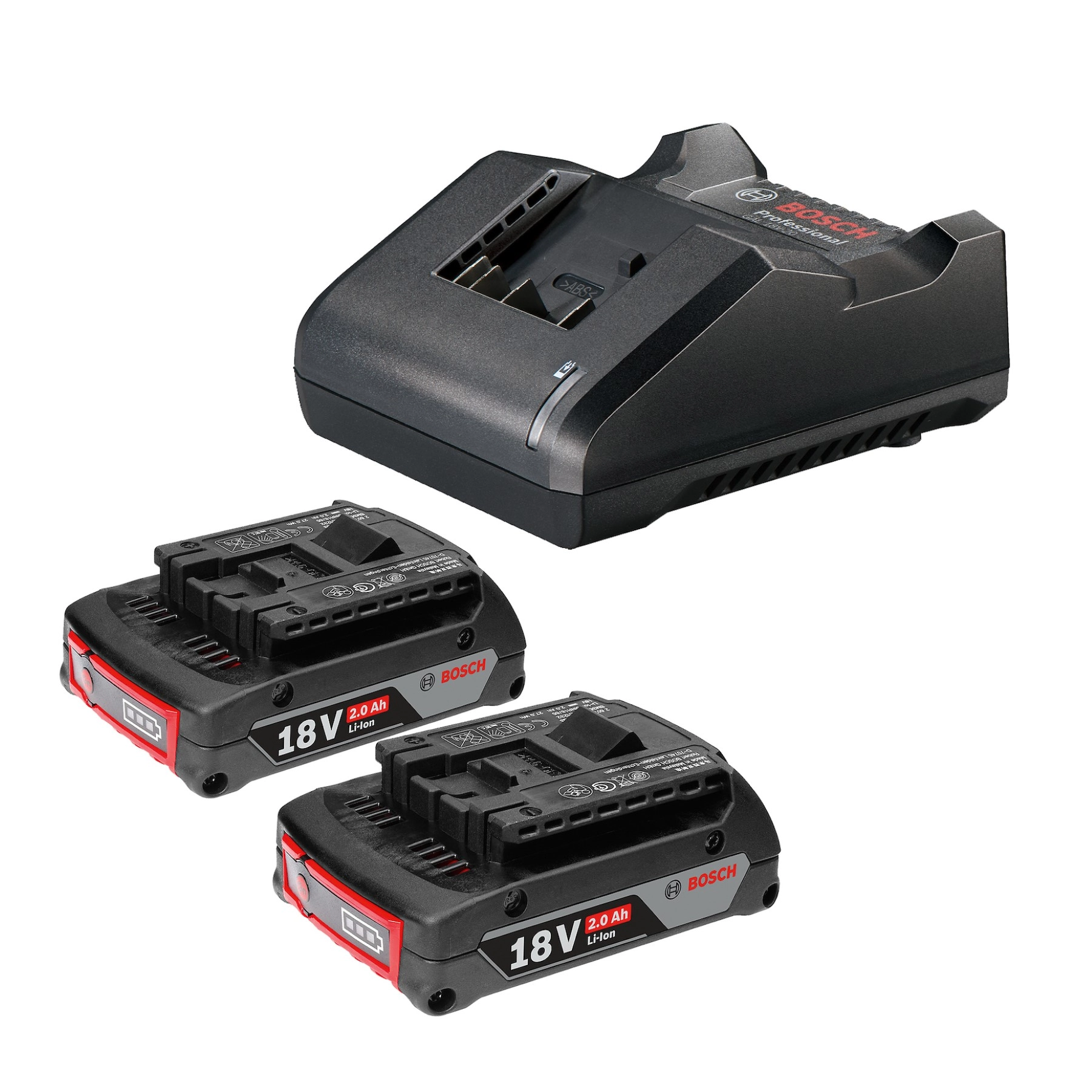 Kit Carregador e 2 Baterias Bosch Starter Kit GAL 18V-20 Li-ion