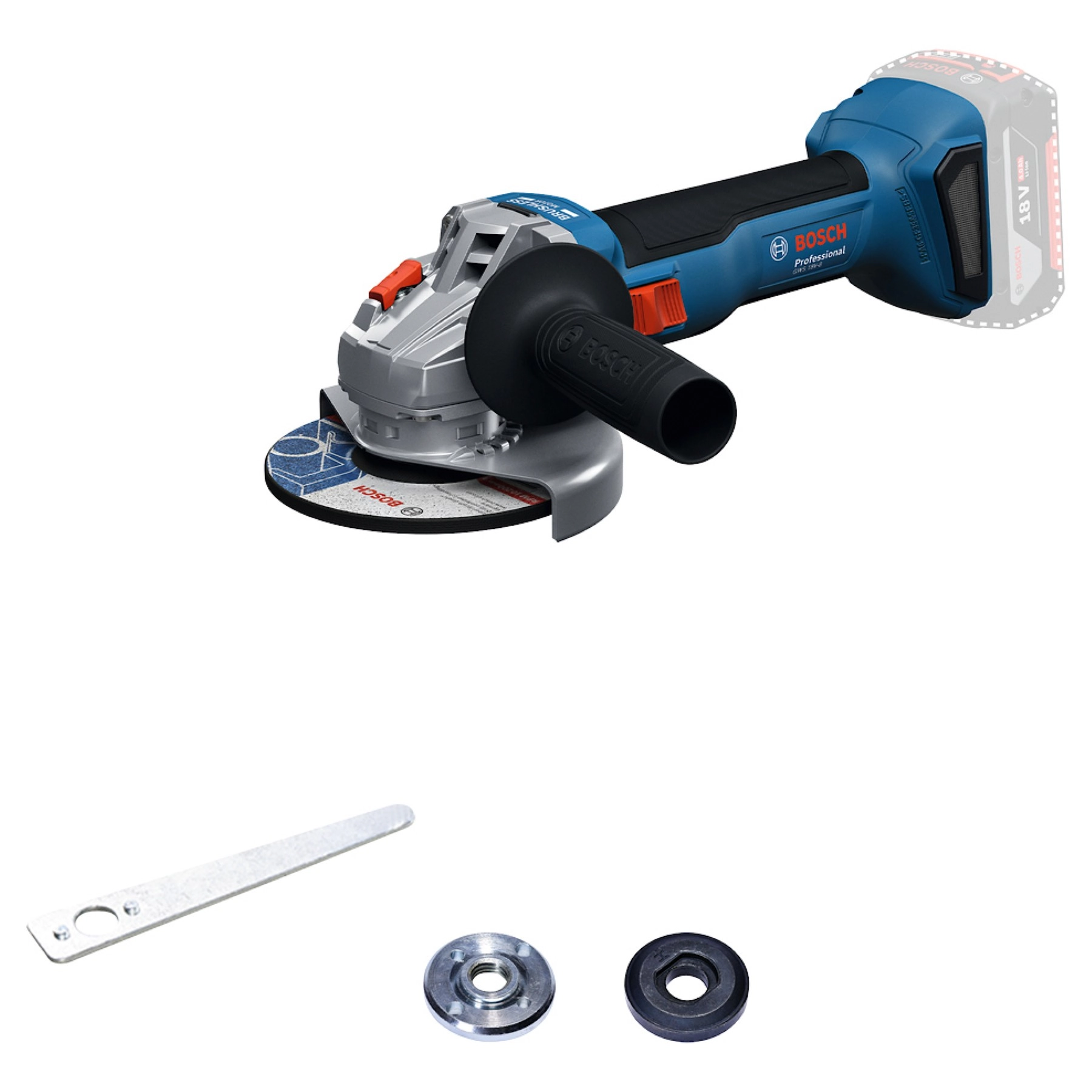 Esmerilhadeira Angular Bosch GWS Bateria 5" 18V