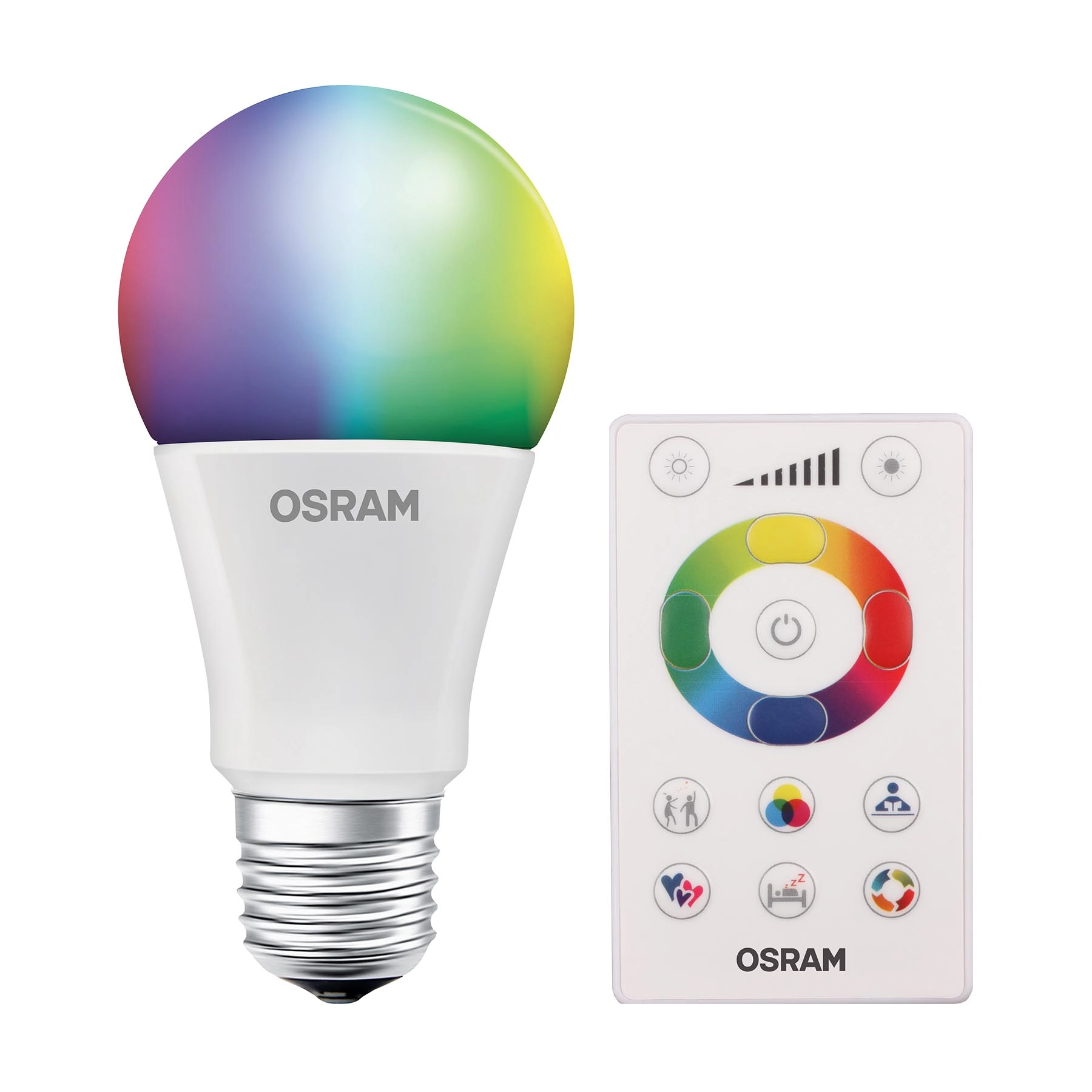 Lâmpada de LED E27 Bulbo 7,5W 600lm Luz RGB Bivolt Osram