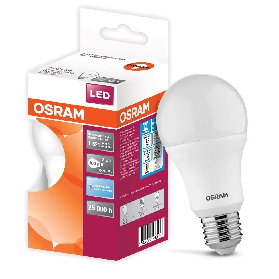 Lamp. Osram Led Bulbo 12w Biv. E27