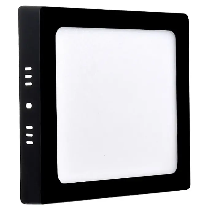 Plafon Led Sobrepor 12w 6500k Quadrado Preto - Bellalux