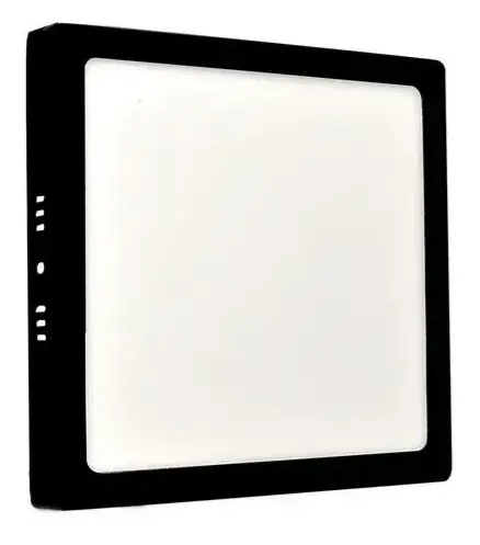 Plafon Led Sobrepor 18w 6500k Quadrado Preto - Bellalux