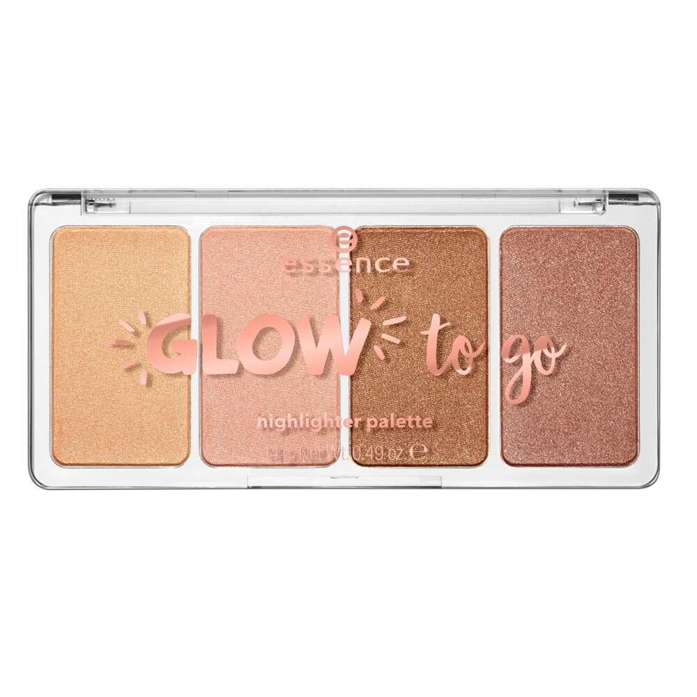 Essence Glow To Go Highlighter Palette 10 Paleta Iluminadora
