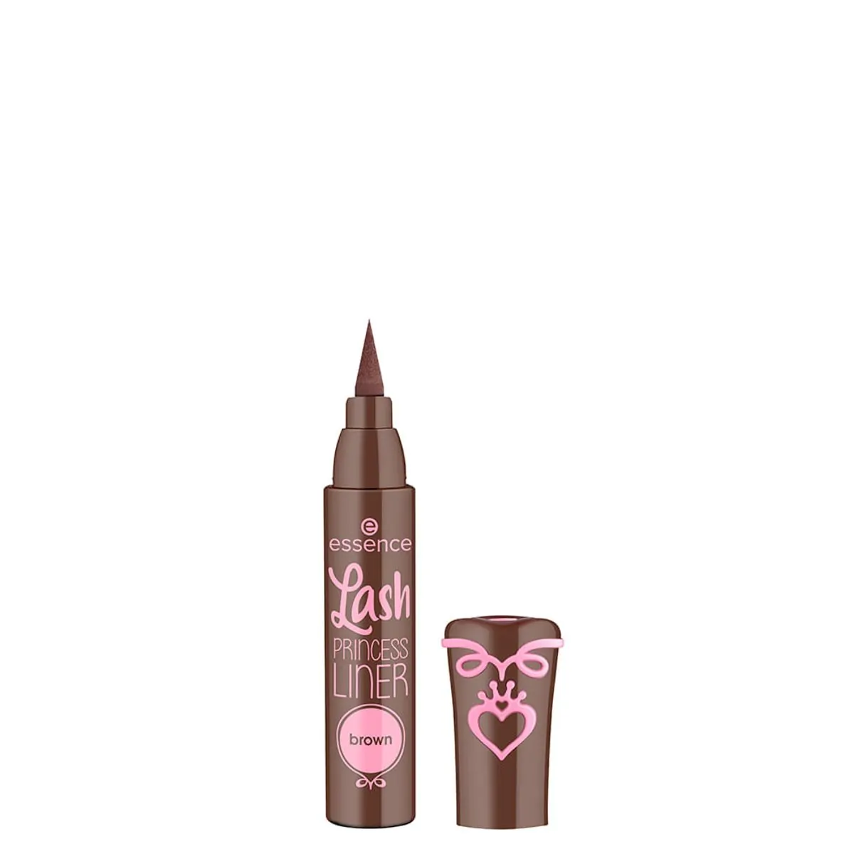 Delineador Líquido Matte Essence Lash Princess Liner Marrom 3 ml