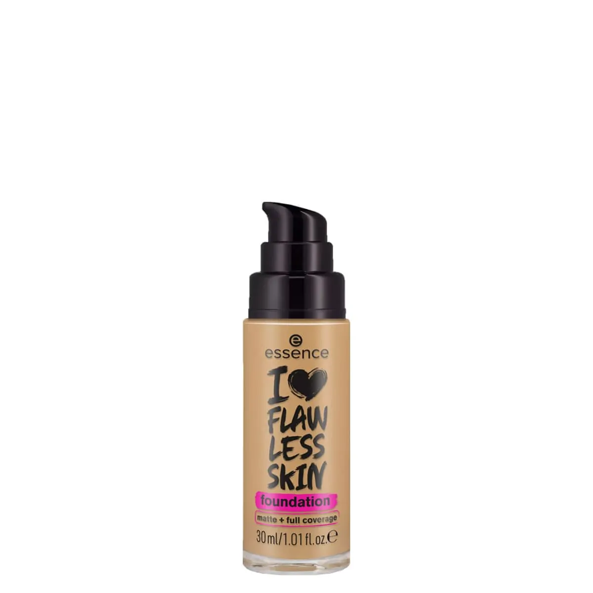 Base Líquida Matte Essence I Love Flawless Skin FPS 20 90 Dark Sand 30 ml