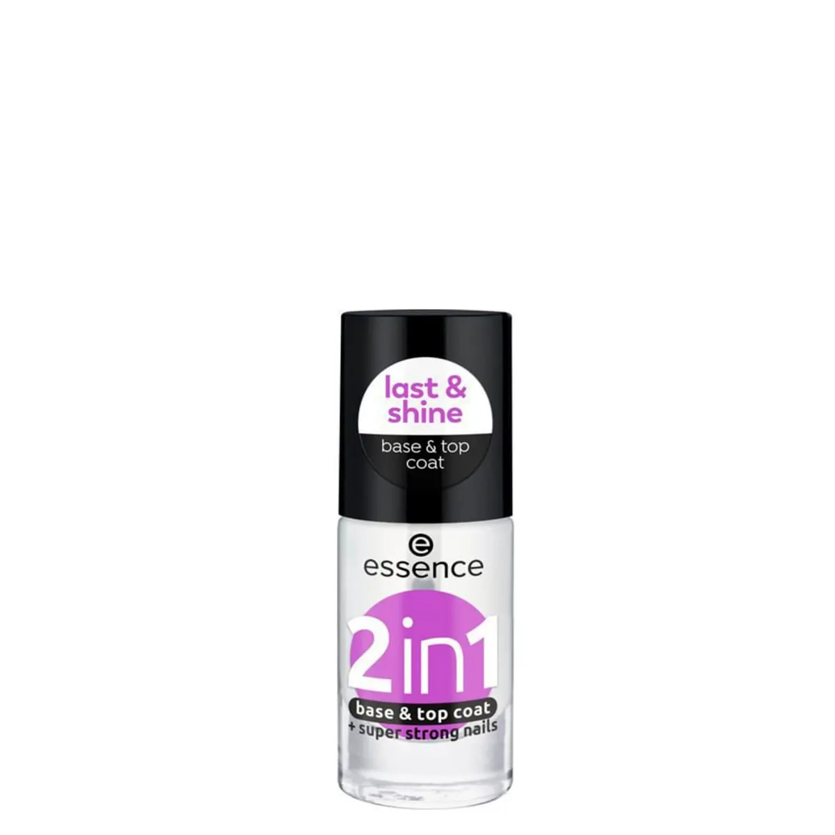Base & Top Coat 2 em 1 Essence 8 ml - Essence Base & Top Coat 2 em 1 8 Ml