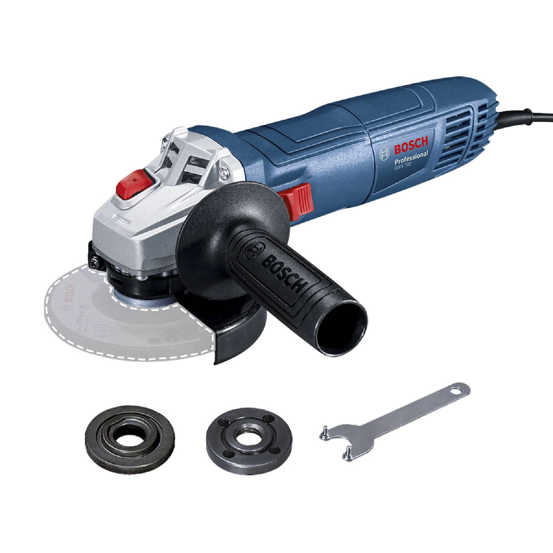 Esmerilhadeira Angular Bosch GWS 700 Elétrica 4.5" 710W 220V