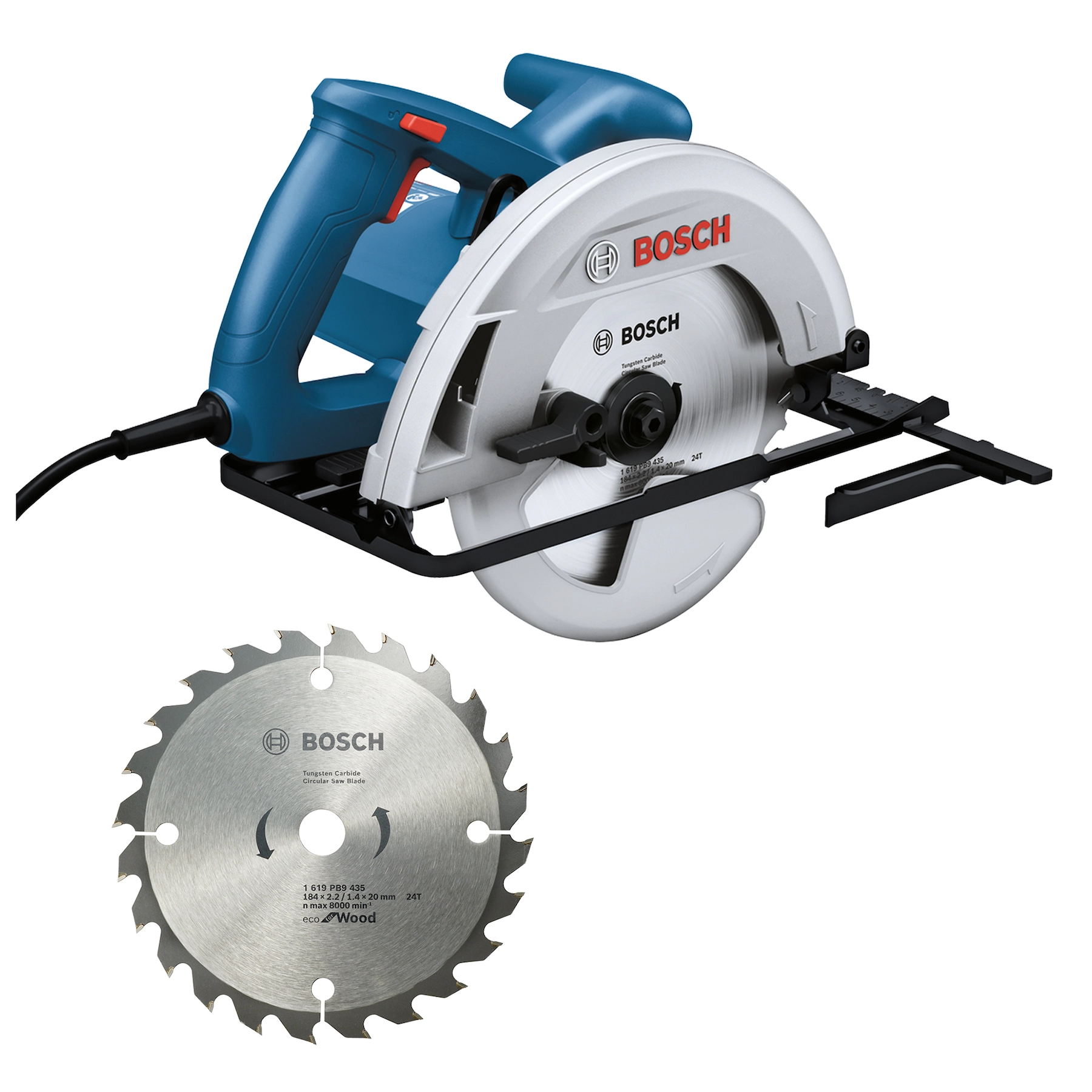 Serra Circular Bosch GKS 130 Elétrica para Madeira 7.1/4" 1300W 127V (110V)
