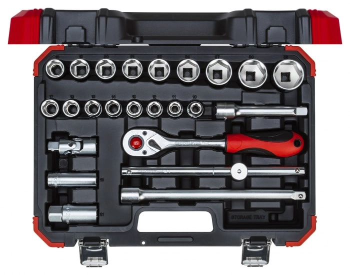 Jogo Soquete 1/2" Sextavados 10-32mm 24pcs Gedore Red - 3300055