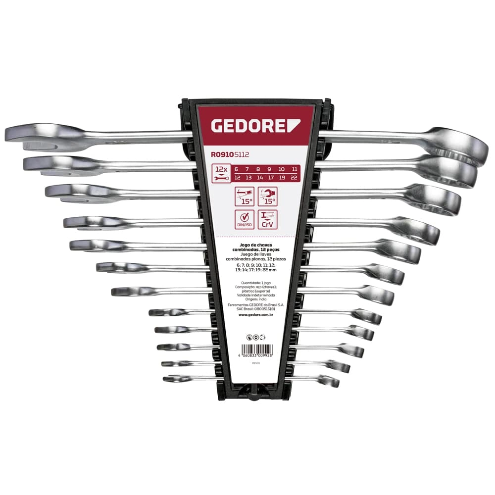 Jogo De Chave Combinada Gedore 8a19mm C/8pcs R09105008