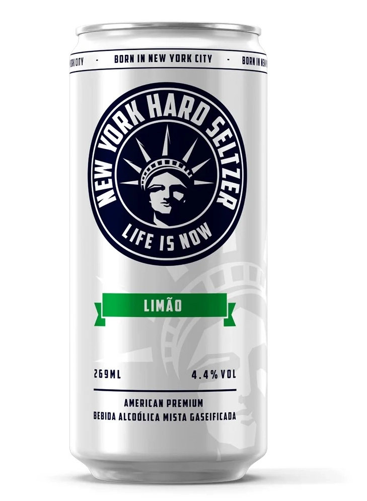 Drink Pronto Sabor Limão Hard Seltzer New York 269ml