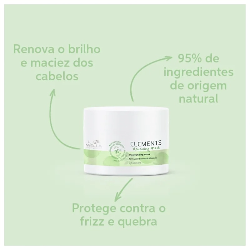 Mascara 500ml Elements Vegano Wella Profissional