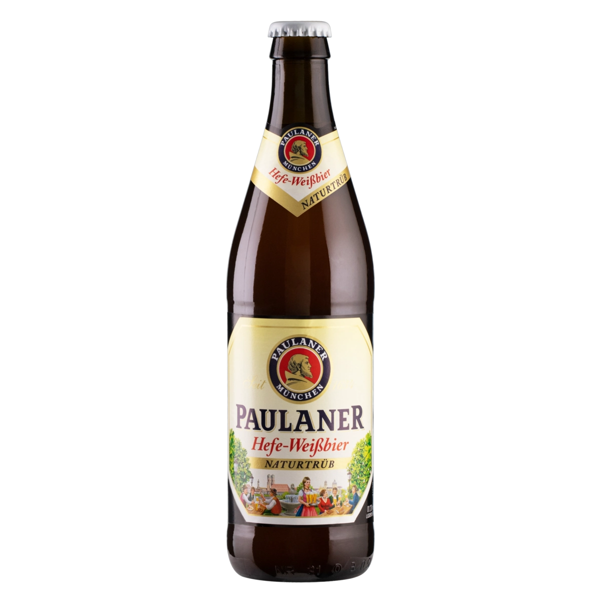 Paulaner Hefe Weissbier Naturtrüb Weizenbier Garrafa 500 Ml 1 Unidade