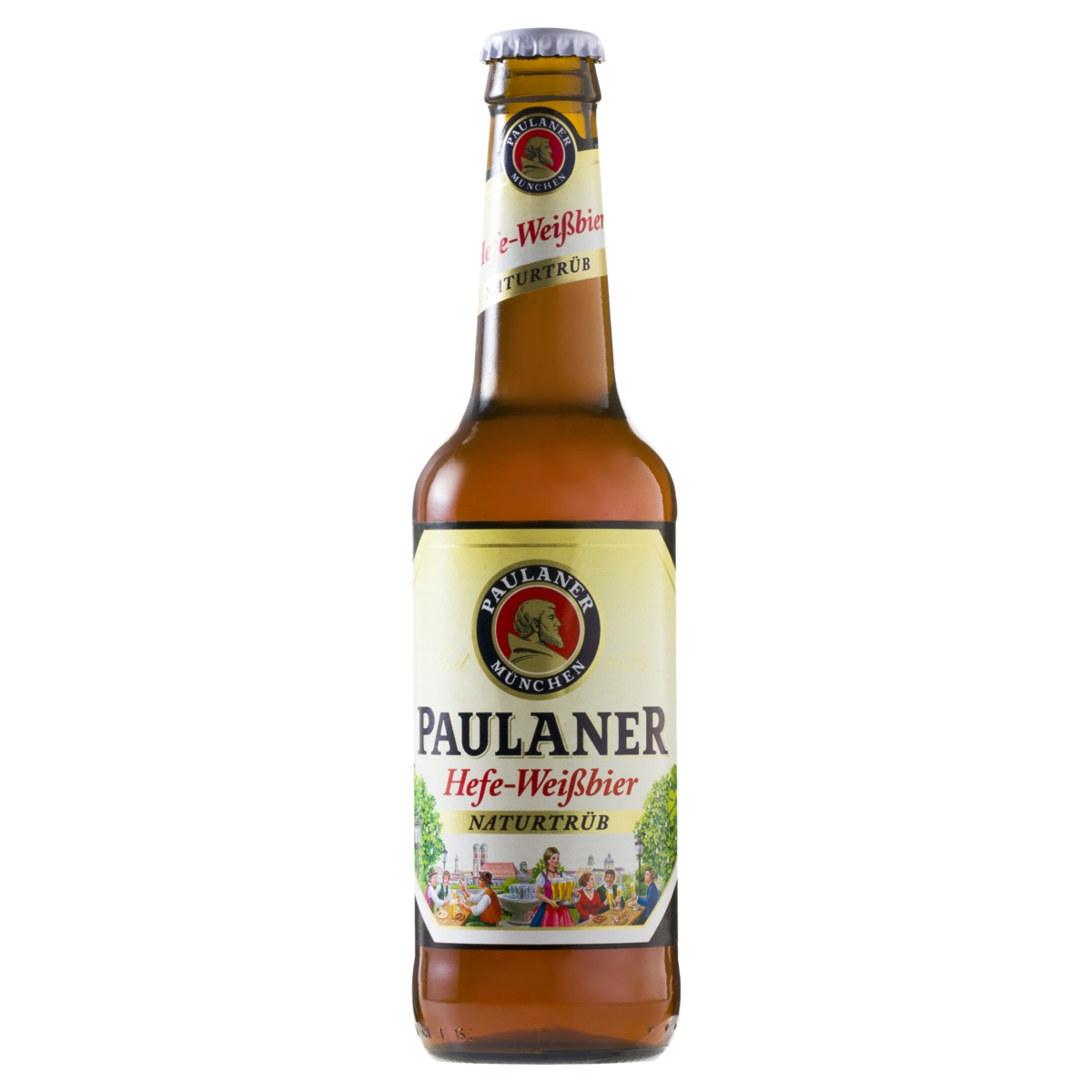 Cerveja Hefe Weissbier Naturtrüb Paulaner Garrafa 330ml