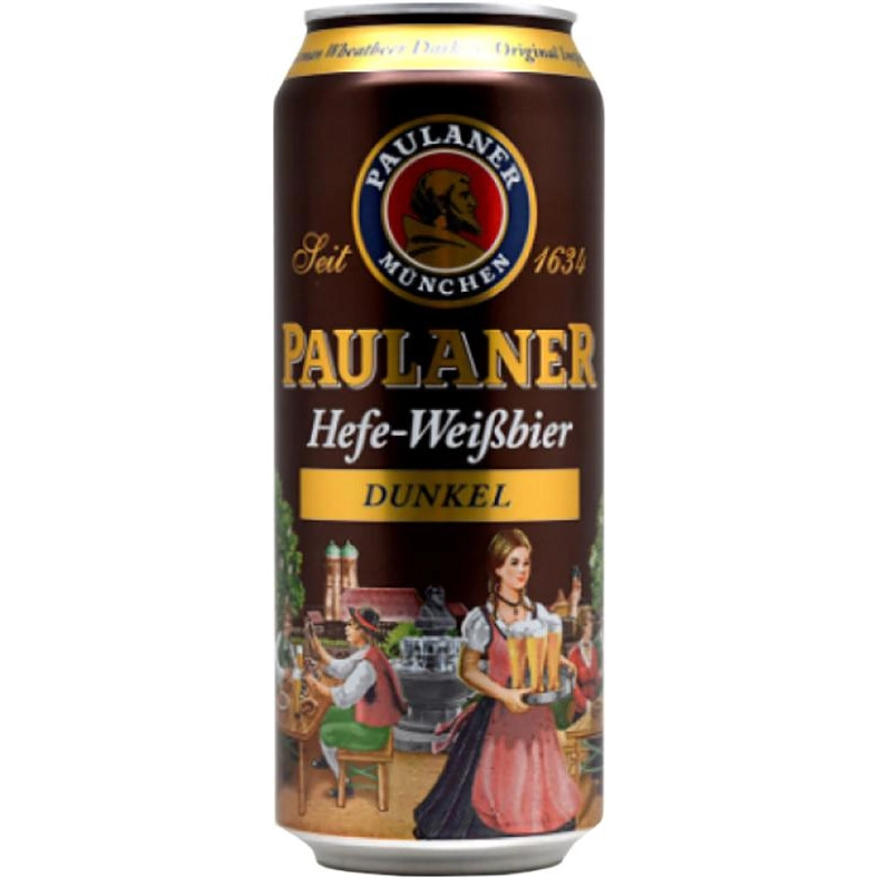 Cerveja Alemã Paulaner Weiss Dunkel Lata 500ml