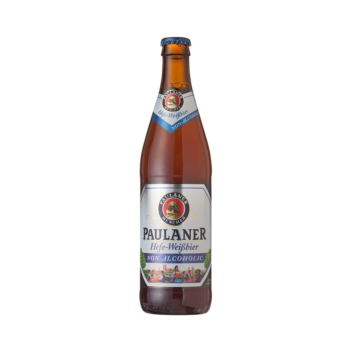 Cerveja Alemã PAULANER Hefe Weissbier sem Álcool Garrafa 500ml