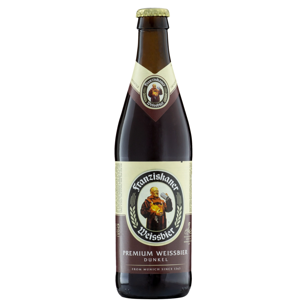 Franziskaner Hefe Weissbier German Dunkelweizen Garrafa 1 Unidade