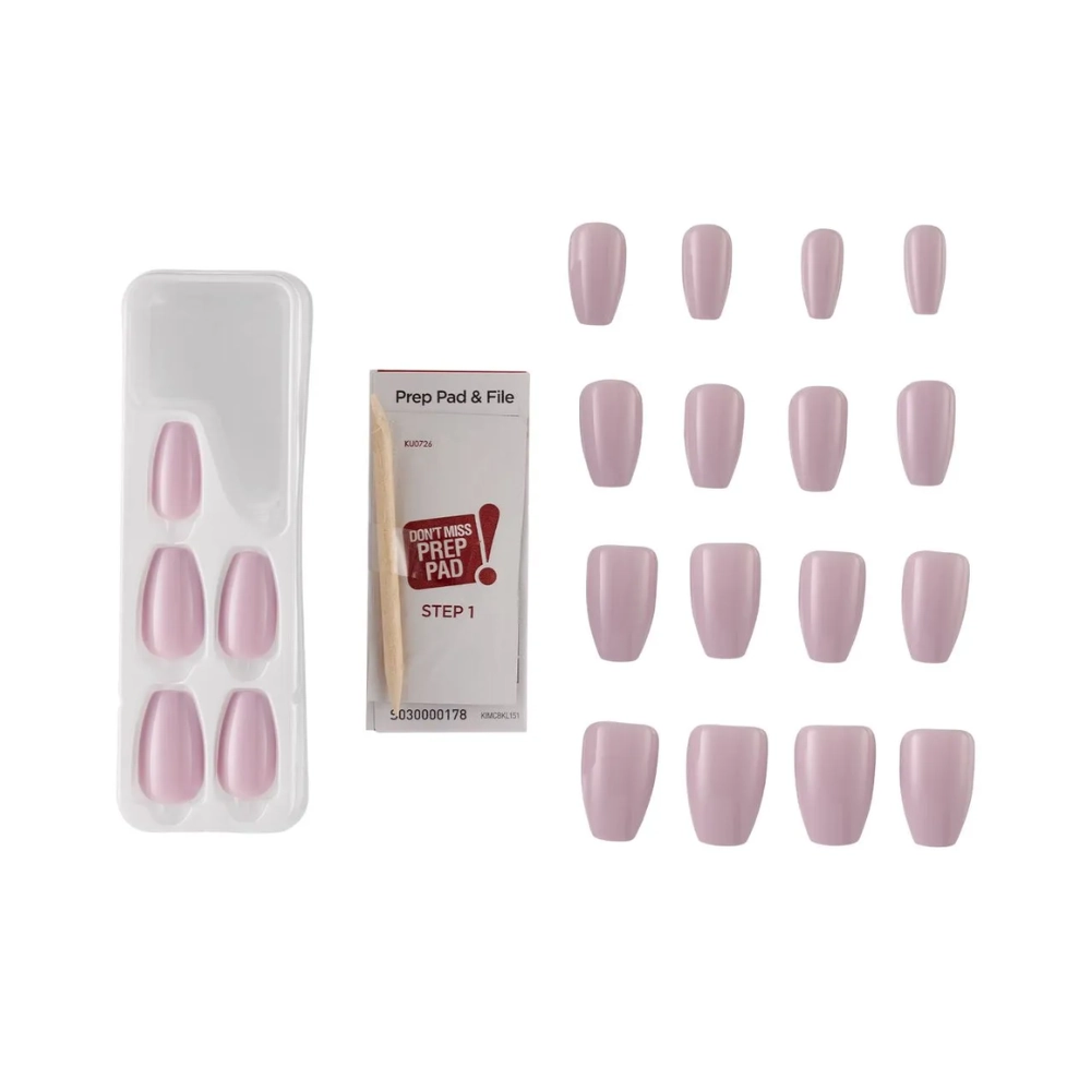 Unha Postica Kiss Kny Impress Color French Lavender 4g