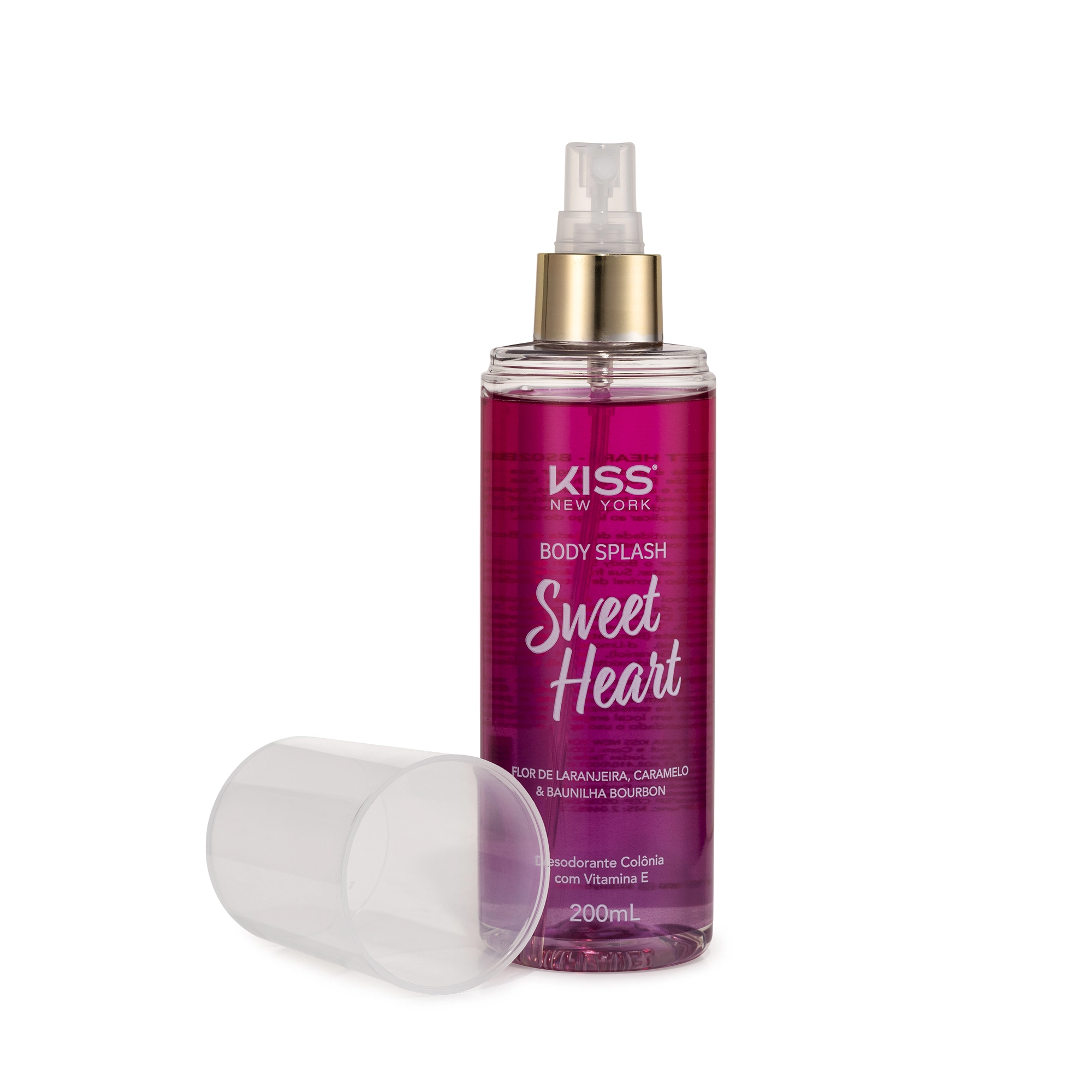 Desodorante Colônia Body Splash Sweet Heart Kiss New York Frasco 200ml Spray