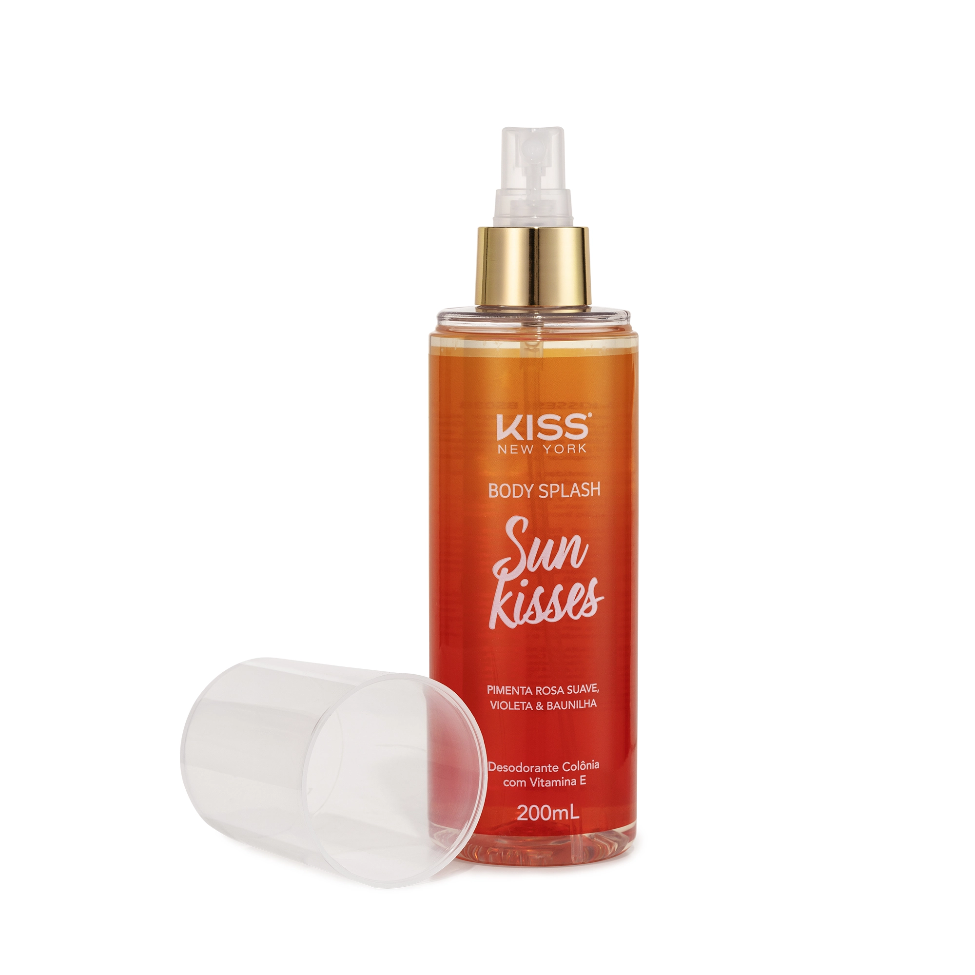 Desodorante Colônia Body Splash Sun Kisses Kiss New York Frasco 200ml Spray