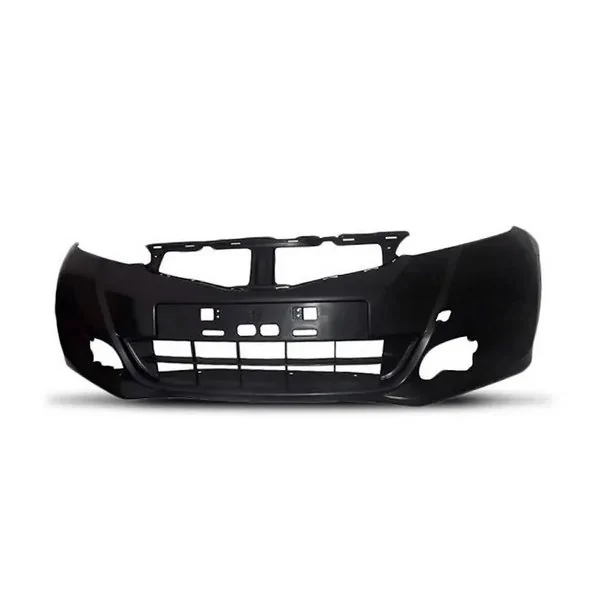 Para-choque Dianteiro HONDA FIT Preto Liso com Furo MIlha - WOLFF/PLASTIRON 60003