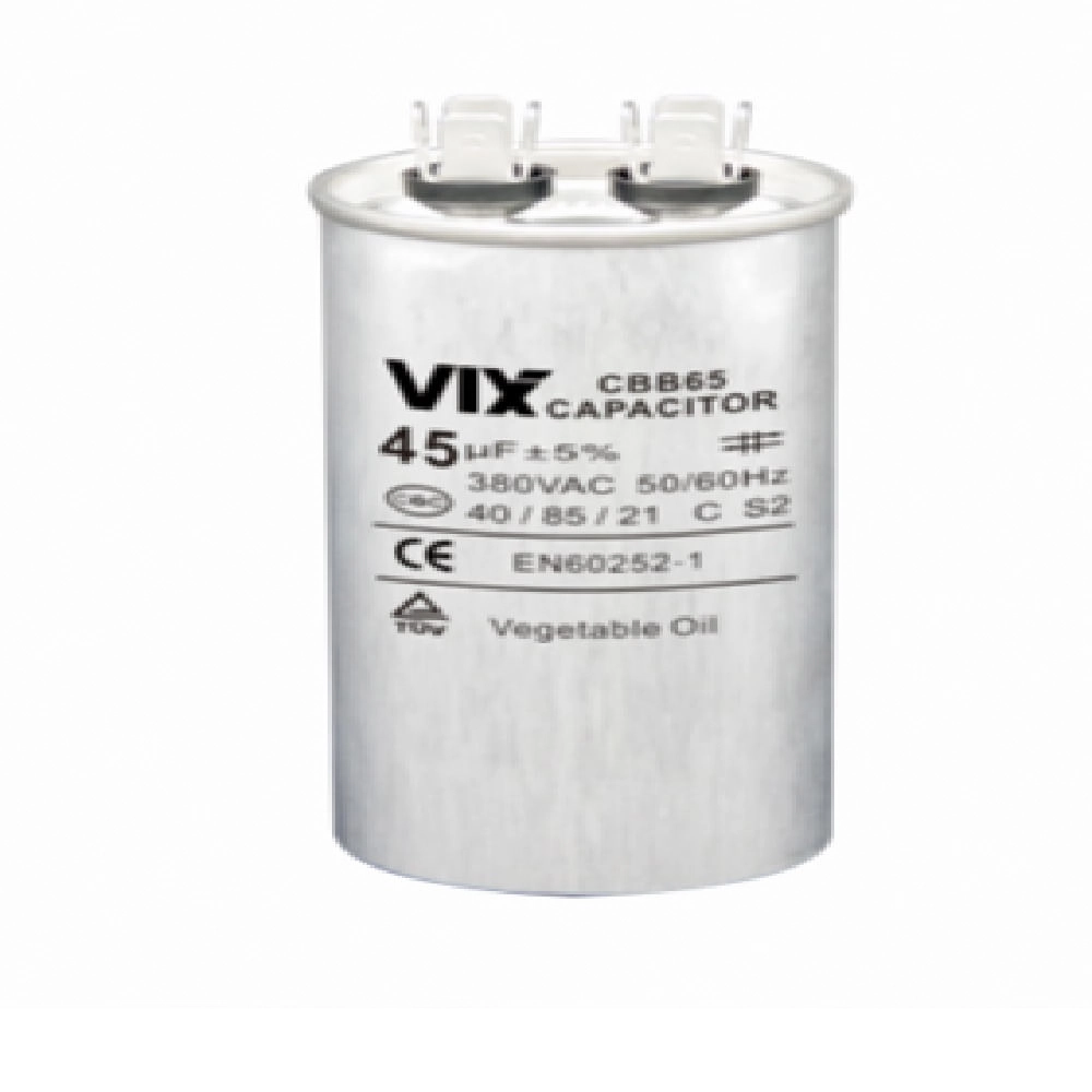 Capacitor Permanente Vix 45 Mf -380 Volts