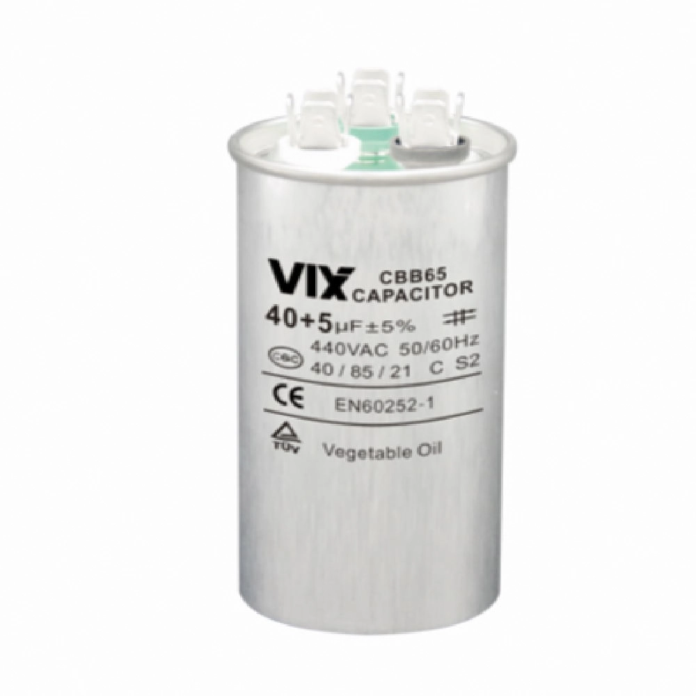 Capacitor Duplo Vix 40+5 Mf - 440 Volts