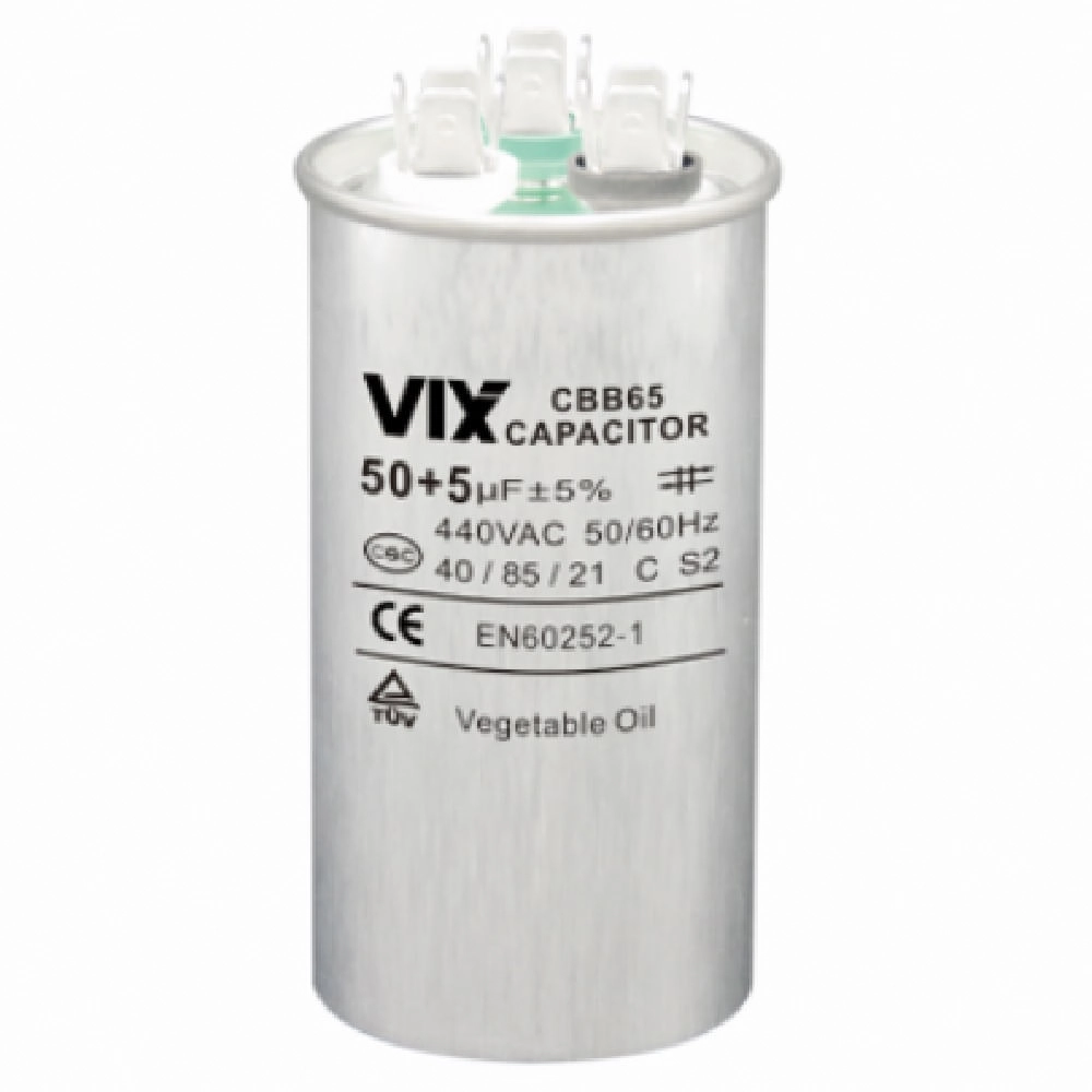 Capacitor Duplo Vix 50+5mf 440 Volts Capacitor Duplo Vix 50+5mf -440 Volts