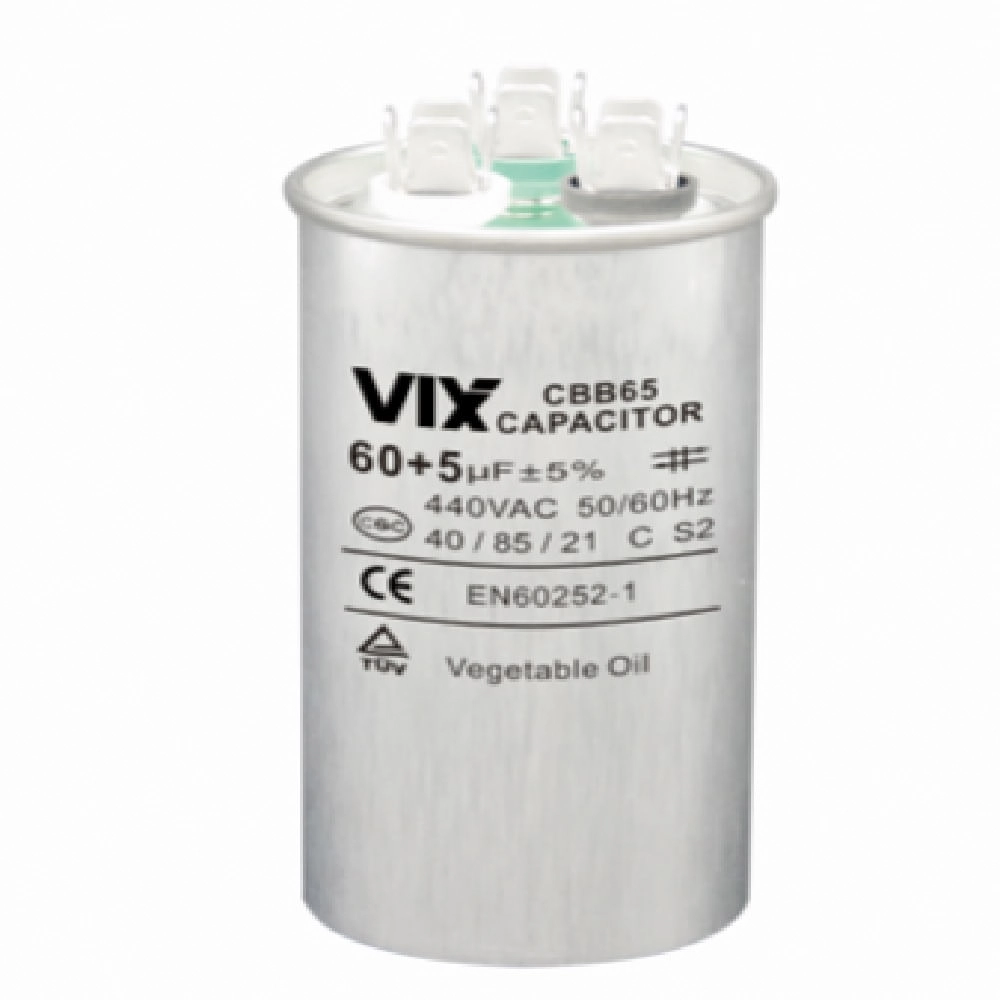 Capacitor Duplo Vix 60+5mf - 440 Volts