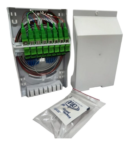 2x Mini Cto Ftta Predial Completa 1x16 Cap 16fo Branco