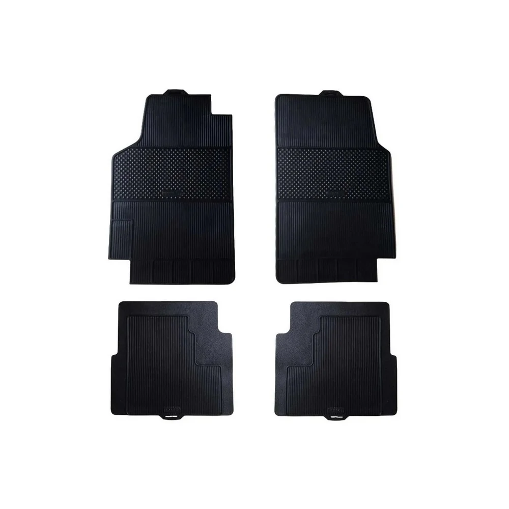 Jogo de Tapete Modelo Interlagos Preto 4 Peças - UNICOL 9410071