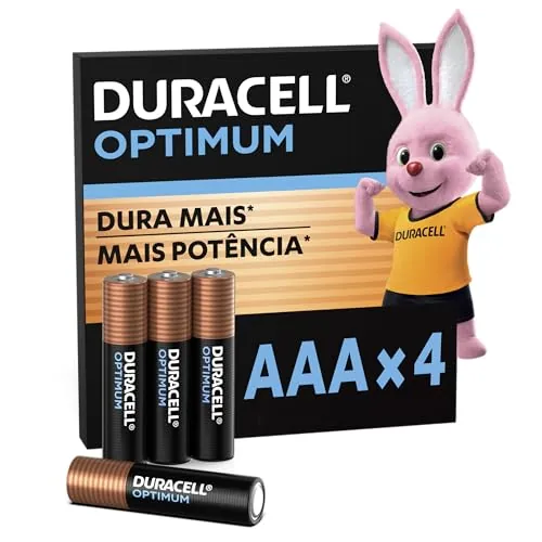 Pilha Optimum Aaa Palito Com 4 Unidades