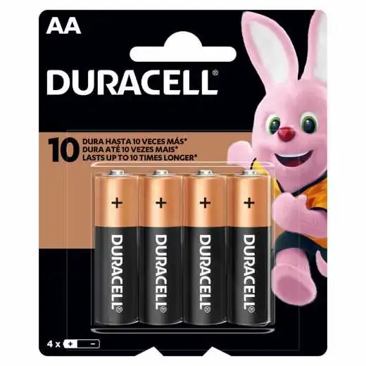 Pilha Duracell Alcalina Aa Com 4 Pequena