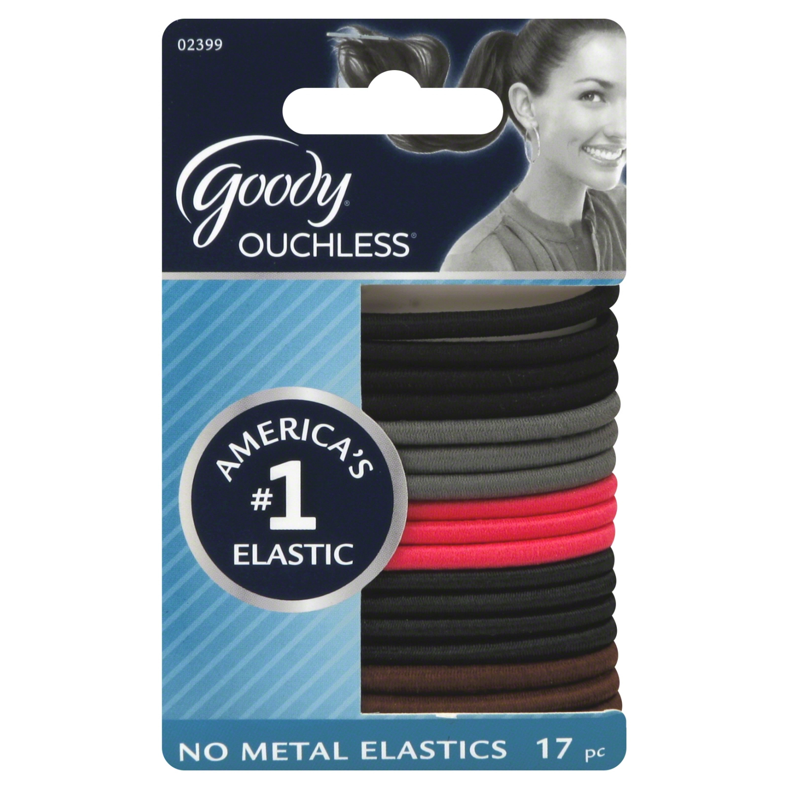 Gentle No Metal Ponytailers Cherry Blossom Colors 17 Elastics