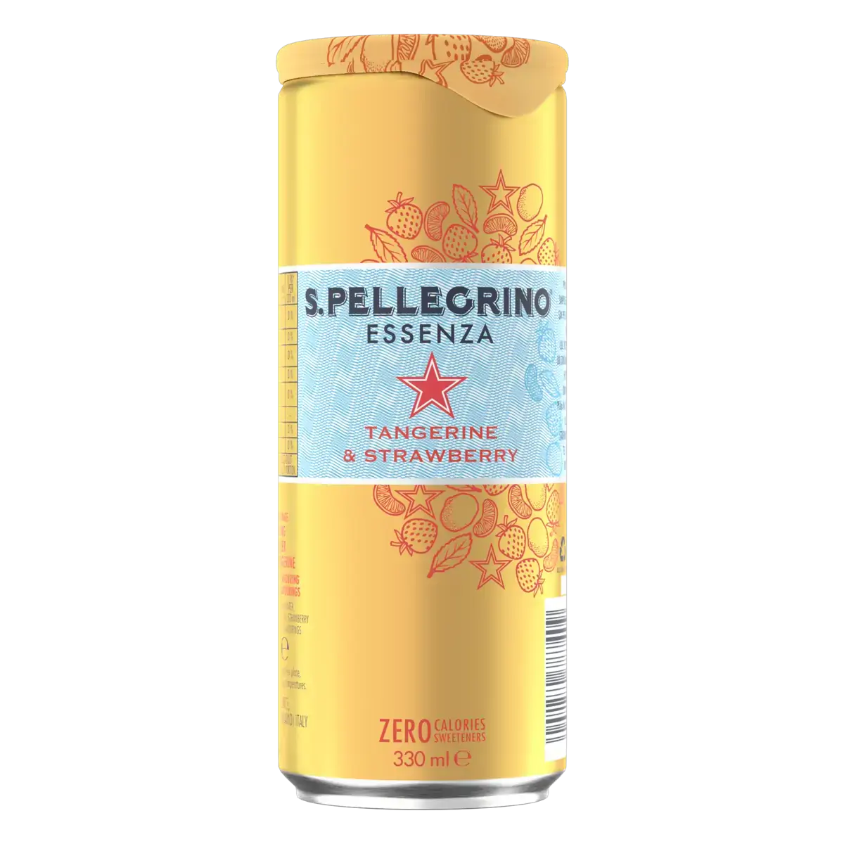 Refrigerante Tangerina E Morango S. Pellegrino Essenza Lata 330ml